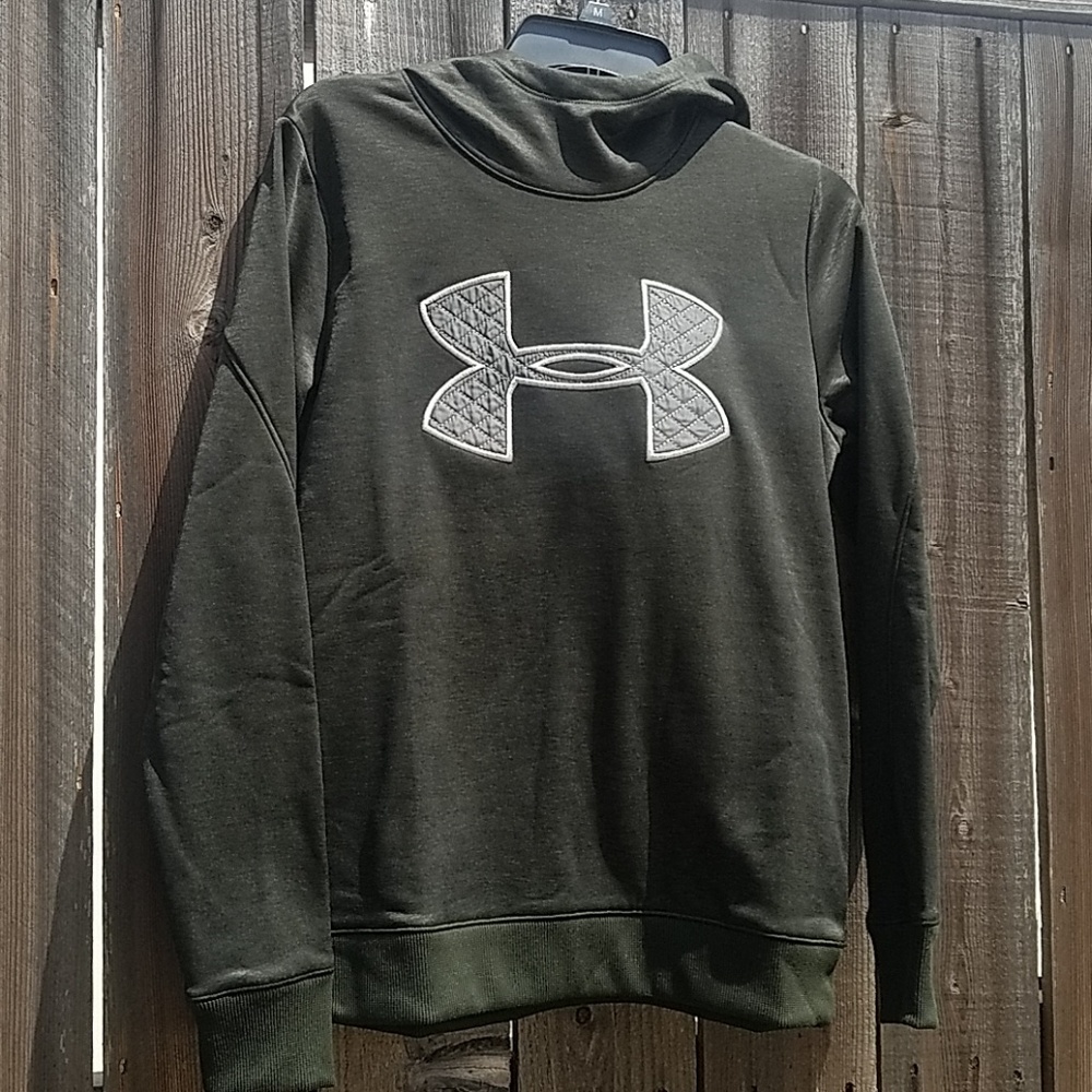 NWT Dark Green Under Armour hoodie - Picture 7 of 7